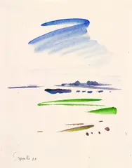 Siegward Sprotte, Stenogramm, Watercolour