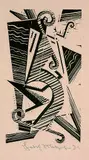 Johannes Molzahn, Ohne Titel, 1921, Woodcut