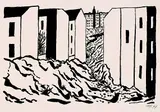 Werner Heldt, Berlin am Meer, 1949, Lithograph