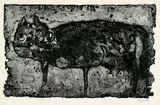 Horst Janssen, Katze, 1959, Etching