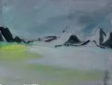 Manfred Sihle-Wissel, Sinai, Watercolour