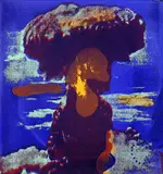 Wolf Vostell, Atompilz, 1968, Silkscreen