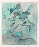 (d. i. Wolfgang Schulze) Wols, Le Camp les Milles - Das Lager die Meilen, 1968, Colour etching