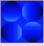 Victor Vasarely, Komposition Blau