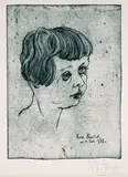 Otto Pankok, Eva, 1932, Etching