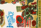 d.i. C. G. van Beverloo Corneille, Sans titre, Lithograph printed in colours
