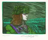 Ernst Fuchs, 5 Bll. in: Hommage à Richard Wagner, Etching