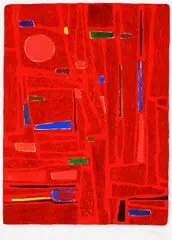 3 Bll. Kompositionen by Gustave Singier, Lithograph printed in colours, sold May 2002