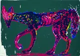 Rainer Fetting, Wolf, 1984, Silkscreen printed in colours