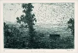 Horst Janssen, 2 Bll.: Nebel aus Strichen. Nach Ihm, Etching