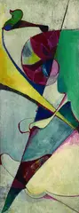Siegfried Cremer, Komposition, Oil on panel