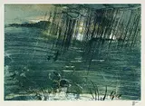 Horst Janssen, 3 Bll.: Schnörkel - Landschaft. Schnörkel - Landschaft II. Die Heimkehr, Etching