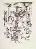 Bele Bachem, Später Paris zum Müttertag oder: Ein alternder Paris zum Muttertag, 1968, Lithograph printed in colours