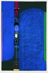 Max Ackermann, Komposition, 1972, Silkscreen