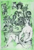 Bele Bachem, Kindsgeburt, 1968, Lithograph