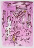 Bele Bachem, Später Paris zum Müttertag oder: Ein alternder Paris zum Muttertag, 1968, Lithograph printed in colours