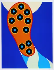 Fritz Genkinger, Großer Schuh, 1970, Silkscreen printed in colours