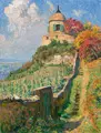 Georg Hänel, Spätsommer am Jacobstein in Radebeul, 1930, Öl auf Leinwand