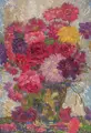 Hans Unger, Stillleben mit Sommerblumen. Wohl 1920er Jahre, Öl auf Malpappe
