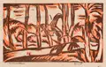 Siegfried Berndt, Vorfrühlingslandschaft, Zwei Farbholzschnitte auf Japan. "Landschaft" u.li. bezeichnet "Eigenhanddruck", nummeriert "16", u.re. signiert "Berndt", verso bezeichnet "Vorfrühlingslandsch