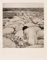 Richard Müller, Am Meer, Um 1900, Radierung mit Plattenton auf kräftigem beigefarbenen Japan