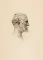 Auguste Rodin, Antonin Proust, 1897, Radierung auf kräftigem, chamoisfarbenem Bütten