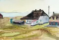 Gussy Hippold-Ahnert, Neuendorf Hiddensee (?), 1968, Aquarell