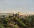 Carl August Wizani, Blick auf Dohna. Um 1797– 1812, Öl auf Leinwand