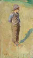 Robert Sterl, Hessischer Bauernjunge, Um 1895, Öl auf Leinwand