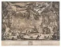 Jacques Callot, La Tentation de St. Antoine, Radierung auf Bütten, mit schwach sichtbarem Wasserzeichen "19." (?)