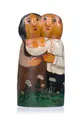 Lothar Sell, Junges Paar mit Wiesenblumen, 1995, Holz, geschnitzt, polychrom gefasst und klarlackiert