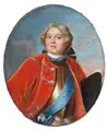 Kurfürst Friedrich August Ii. von Sachsen, Friedrich August II., Churfürst v: Sachsen, als König v. Polen August III., Öl auf Leinwand, Oval, doubliert