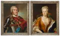 Kurfürst Friedrich August I. von Sachsen (August d, König August II. von Polen, Öl auf Leinwand auf brauner bzw. grauer Grundierung, doubliert