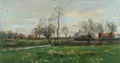 Pierre Emmanuel Damoye, Saules au Bord d'un Ruisseau (Weiden am Bach), 1888, Öl auf Holz