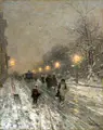 Ludvig Munthe, Winterabend in der Stadt