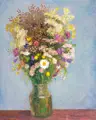 Otto Modersohn, Stillleben mit Bergwiesenblumen, 1932, Öl auf Leinwand