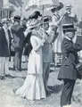 Carl Max Tilke, Beim Pferderennen, 1909, Öl auf Malpappe