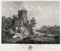 Adrian Zingg, Das Zauberschloss, Radierung auf Bütten nach einem Gemälde von Johann Georg Wagner