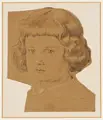 Julius Hübner d.Ä., Hans, Bleistiftzeichnung, sparsam weiß gehöht, auf bräunlichem Papier