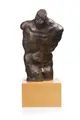 Wolfgang Kuhle, Männlicher Torso, 1977, Bronze, gegossen, rotbraun patiniert