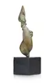 Susanne Voigt, Aufstrebende Figur. Um 1975– 1979, Bronze, gegossen, grünlichbraun patiniert