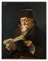 Carl Duxa, (zugeschr.), Lesender Archivar, 1895, Öl auf Eichentafel