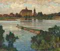 Richard Albitz, Pretzsch / Elbe, Öl auf Leinwand