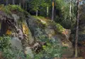 Bernhard Mühlig, Am Brand – Sächsische Schweiz, 1904, Öl auf Papier, vollflächig auf Untersatzkarton montiert