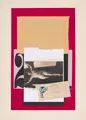 Lutz Fleischer, Salame 4x, 2008, Collage auf einem Kalenderblatt