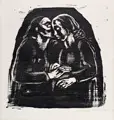 Maria und Elisabeth by Käthe Kollwitz, Holzschnitt auf Velin, sold Jun 2025