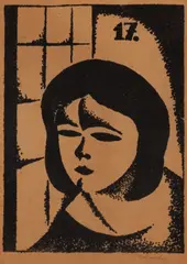 Mikuláš Galanda, ŽENA, Z CYKLU LÁSKA V MESTE, 1924, Litografia na papieri