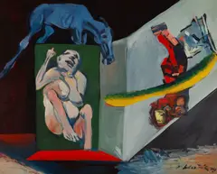 Vincent Hložník, MÁTOHA, 1979, Olej na lepenke