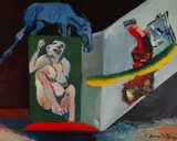Vincent Hložník, MÁTOHA, 1979, Olej na lepenke