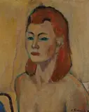 Alina Ferninandy, AUTOPORTRÉT, 1948, Olej na plátne, upevnenom na kartóne